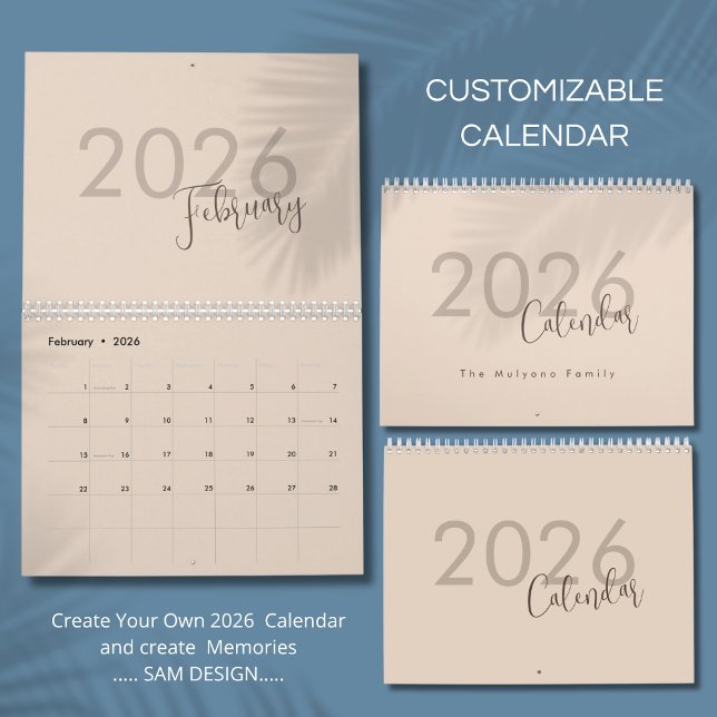 Einfaches Luxus-Design-Kalender Kalender (Von Creator hochgeladen)