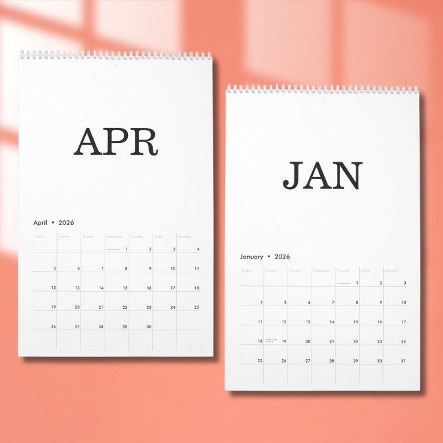 Einfaches Luxus-Design-Kalender Kalender (Von Creator hochgeladen)
