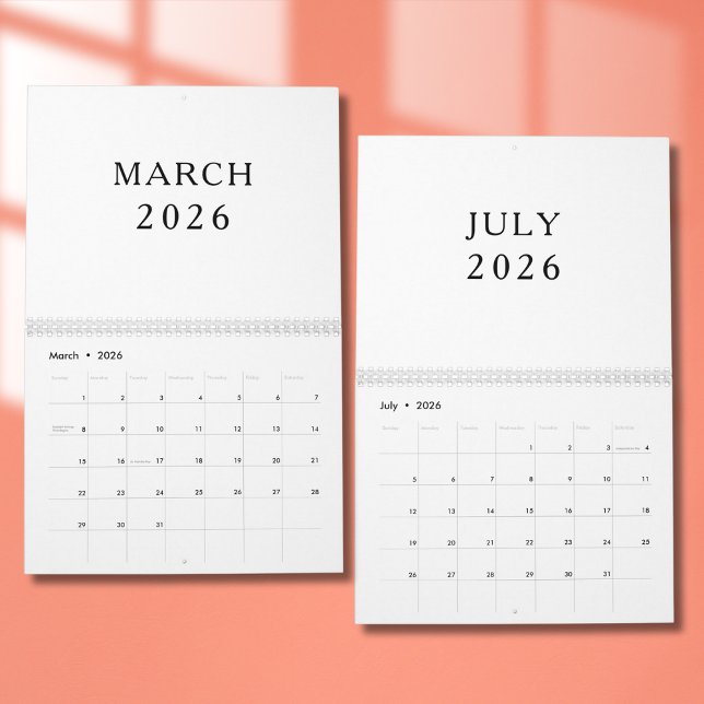 Einfaches Luxus-Design-Kalender Kalender (Von Creator hochgeladen)