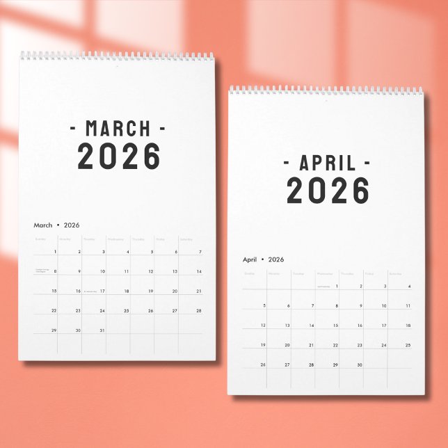 Einfaches Luxus-Design-Kalender Kalender (Von Creator hochgeladen)