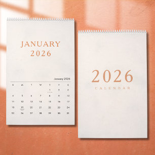 Einfaches Luxus-Design-Kalender Kalender