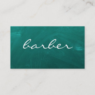 Einfaches Luxus schwarz-weiß barber Typografie bus Visitenkarte