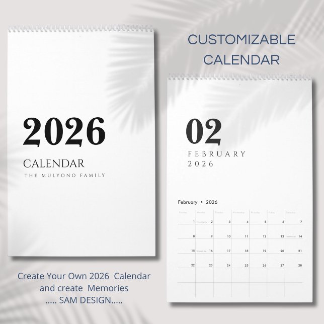 Einfaches Luxusdesign Kalender (Von Creator hochgeladen)