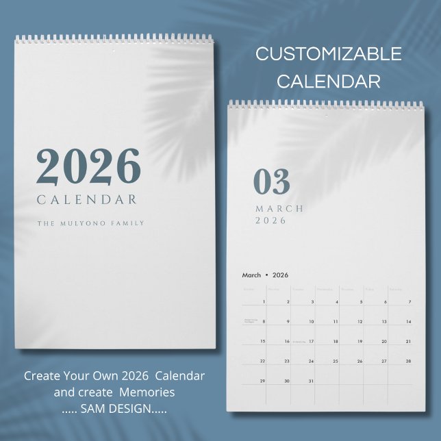 Einfaches Luxusdesign Kalender (Von Creator hochgeladen)