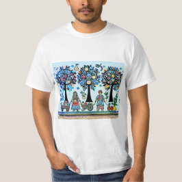 einfaches madhubanisches Gemälde T-Shirt