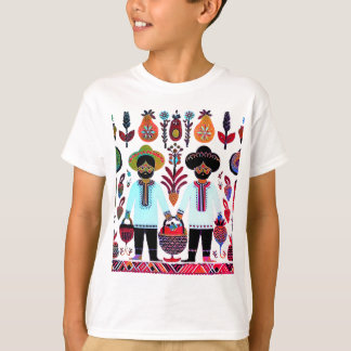 einfaches madhubanisches Gemälde T-Shirt