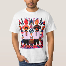 einfaches madhubanisches Gemälde T-Shirt