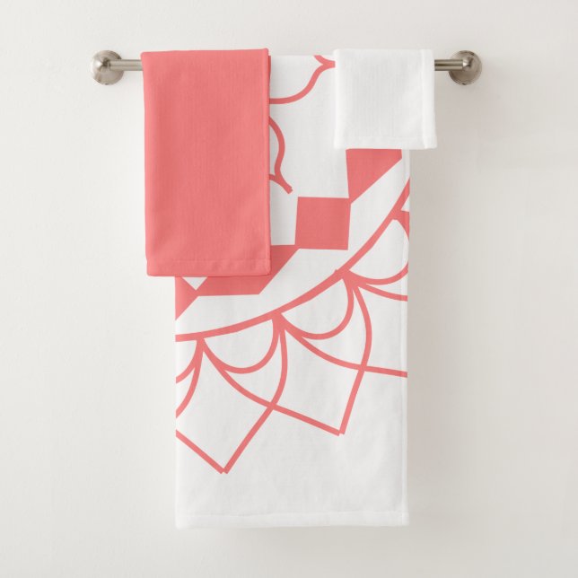 Einfaches Mandala Bath Handtuch Set (Insitu)