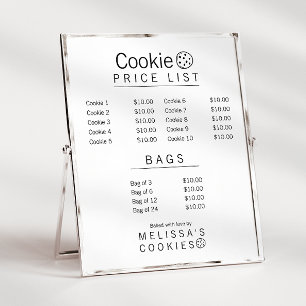 Einfaches Markenfertiges Bäckerei-Menü Flyer