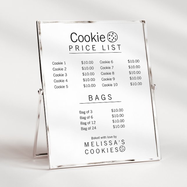 Einfaches Markenfertiges Bäckerei-Menü  Flyer (Von Creator hochgeladen)