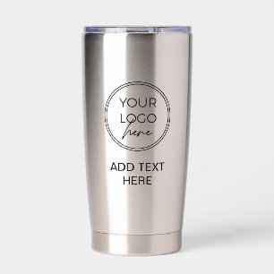 Einfaches Markenlogo Edelstahl-Tumbler Thermobecher