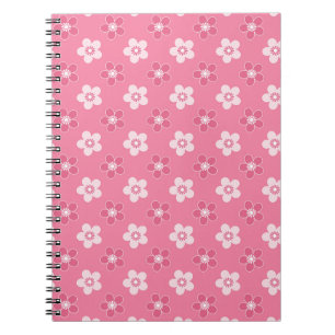 einfaches, massives rosa Muster, kleiner Fluss Notizblock