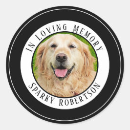 Einfaches Memorandum für benutzerdefinierte Beglei Runder Aufkleber