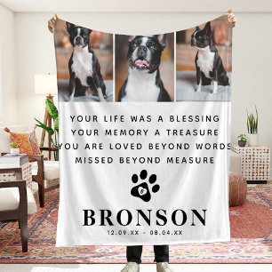 Einfaches Memorial-Angebot für den Heimverlustfall Fleecedecke