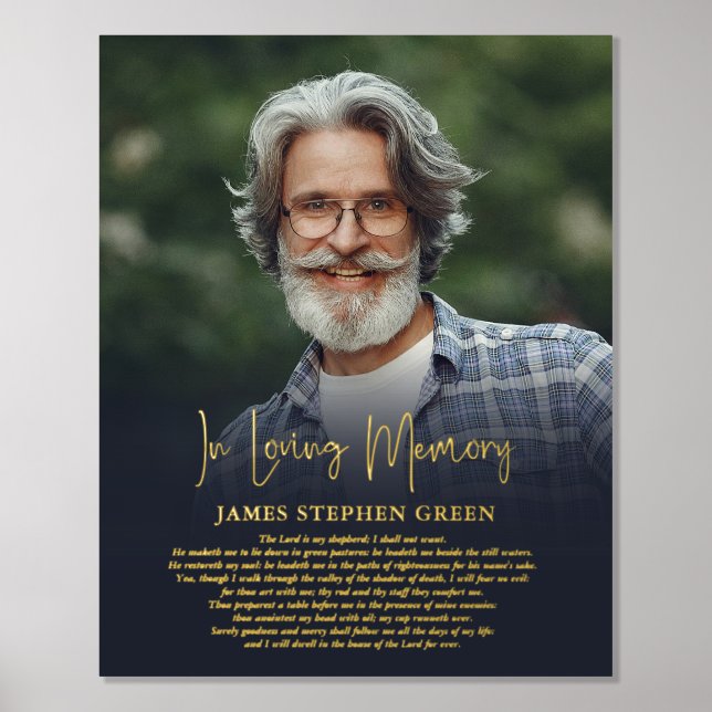 Einfaches Memorial-Foto zum Thema Erinnerung Foliendrucke (Vorderseite)