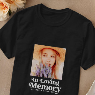 Einfaches Memorial für benutzerdefiniertes Foto in T-Shirt