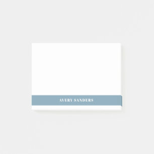 Einfaches Minimal Blau Modernes Farbfeld Post-it Klebezettel