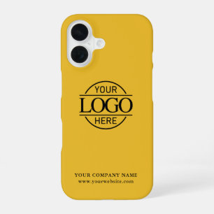 Einfaches Minimal Custom Business Firmenlogo iPhone 16 Hülle