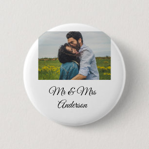 Einfaches Minimal-Mr-und-Mrs-fügen-Sie-Ihren-Namen Button