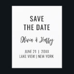 Einfaches Minimal-Save the Date-Flyer | SCHWARZ-WE Flyer<br><div class="desc">Personalisieren Sie diesen modernen und einfachen Flyer mit Ihren individuellen Details. BUDGET-FLYER: UPGRADE FÜR DAS THICKER-PAPIER - KEINE ENVELOPEN INBEGRIFFEN. TRANSFER DESIGN FUNKTION IST AUF DER PRODUKTSEITE (OPTIONAL) VERFÜGBAR.</div>