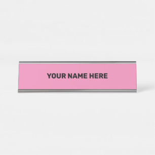 EINFACHES MINIMAL-TEXT-STYLE-TÜR-SIGN SCHREIBTISCHNAMENSPLAKETTE