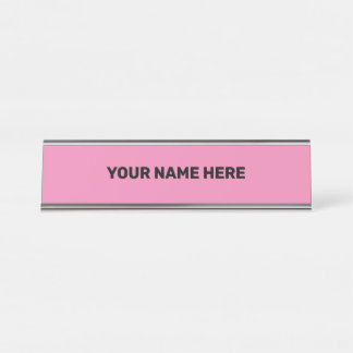 EINFACHES MINIMAL-TEXT-STYLE-TÜR-SIGN SCHREIBTISCHNAMENSPLAKETTE