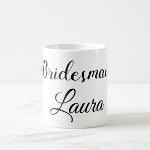 Einfaches minimales Brautjungfer-Geschenk Jahr Nam Kaffeetasse