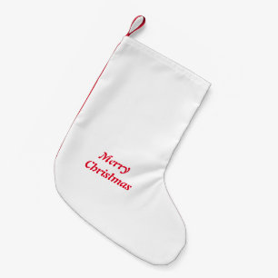 Einfaches minimales elegantes benutzerdefiniertes kleiner weihnachtsstrumpf