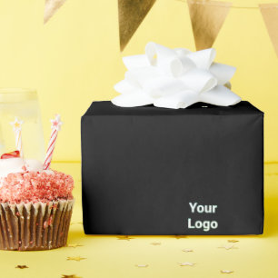 Einfaches minimales elegantes individuelles Logo h Geschenkpapier