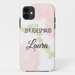 Einfaches minimales Hinzufügen Name Brautjungfer G Case-Mate iPhone Hülle