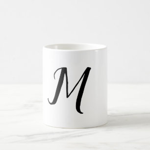 EINFACHES MINIMALES MONOGRAMM ELEGANTE SCHLÜSSELAN KAFFEETASSE