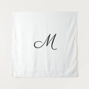 einfaches minimales Monogramm-Logo personalisiert Wandteppich