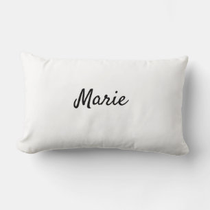 einfaches minimales Monogramm-Logo personalisierte Lendenkissen