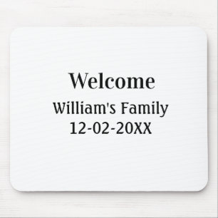 einfaches minimales Monogramm-Logo personalisierte Mousepad