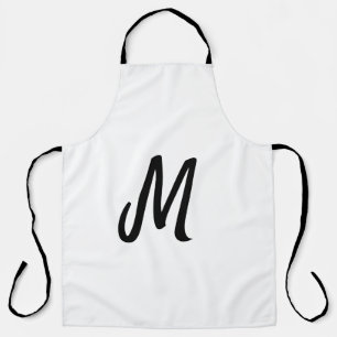 einfaches minimales Monogramm-Logo personalisierte Schürze