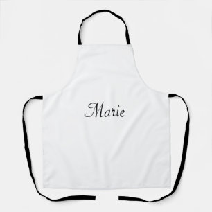 einfaches minimales Monogramm-Logo personalisierte Schürze