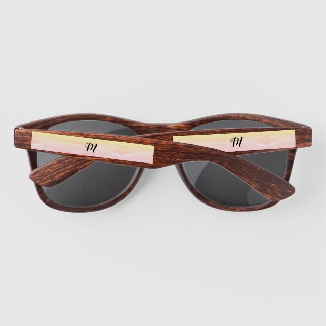 einfaches, minimales Monogramm-Logo, um die Wasser (Rückseite)