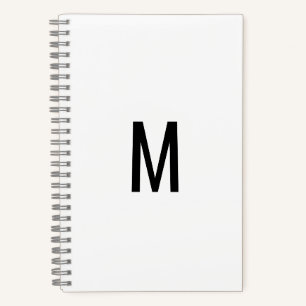 EINFACHES MINIMALES TEXTLOGO HIER BENUTZERDEFINIER NOTIZBUCH