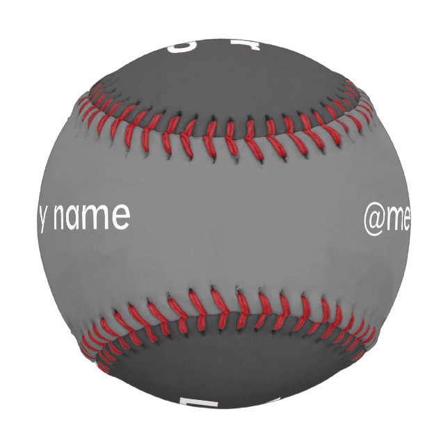 Einfaches, minimales und individuelles Logo Baseball (Vorderseite)