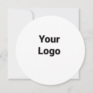 Einfaches, minimales und individuelles Logo Feiertagskarte