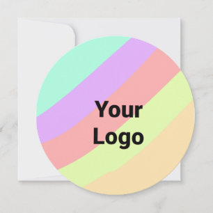 Einfaches, minimales und individuelles Logo Feiertagskarte