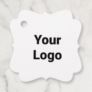 Einfaches, minimales und individuelles Logo Geschenkanhänger