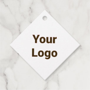 Einfaches, minimales und individuelles Logo Geschenkanhänger