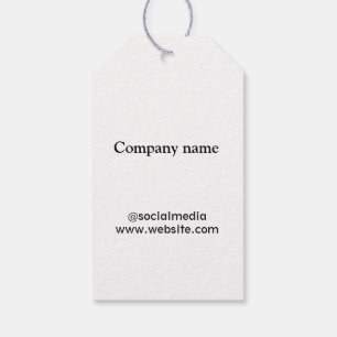 Einfaches, minimales und individuelles Logo Geschenkanhänger