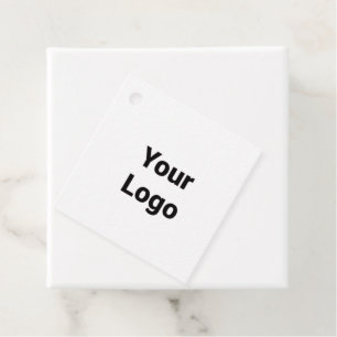 Einfaches, minimales und individuelles Logo Geschenkanhänger