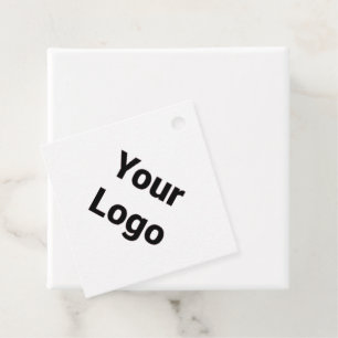 Einfaches, minimales und individuelles Logo Geschenkanhänger