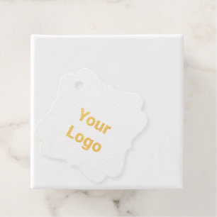 Einfaches, minimales und individuelles Logo Geschenkanhänger