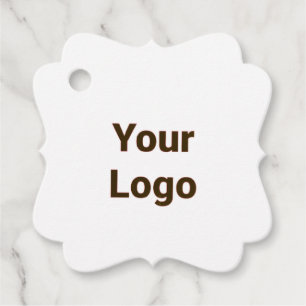 Einfaches, minimales und individuelles Logo Geschenkanhänger