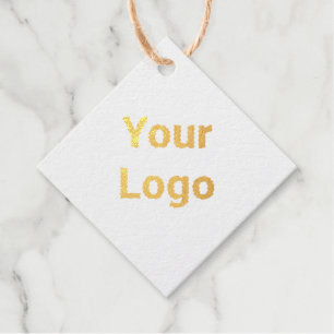 Einfaches, minimales und individuelles Logo Geschenkanhänger