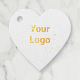 Einfaches, minimales und individuelles Logo Geschenkanhänger